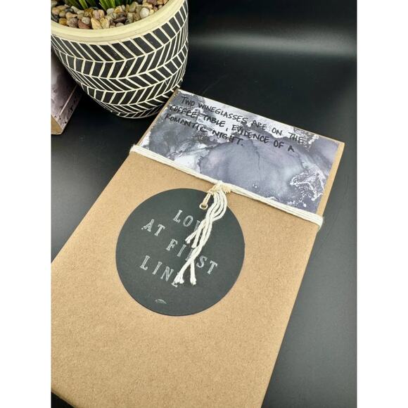 Love At First Line Book "Two wineglasses are on the coffee table..." - Picture 1 of 2